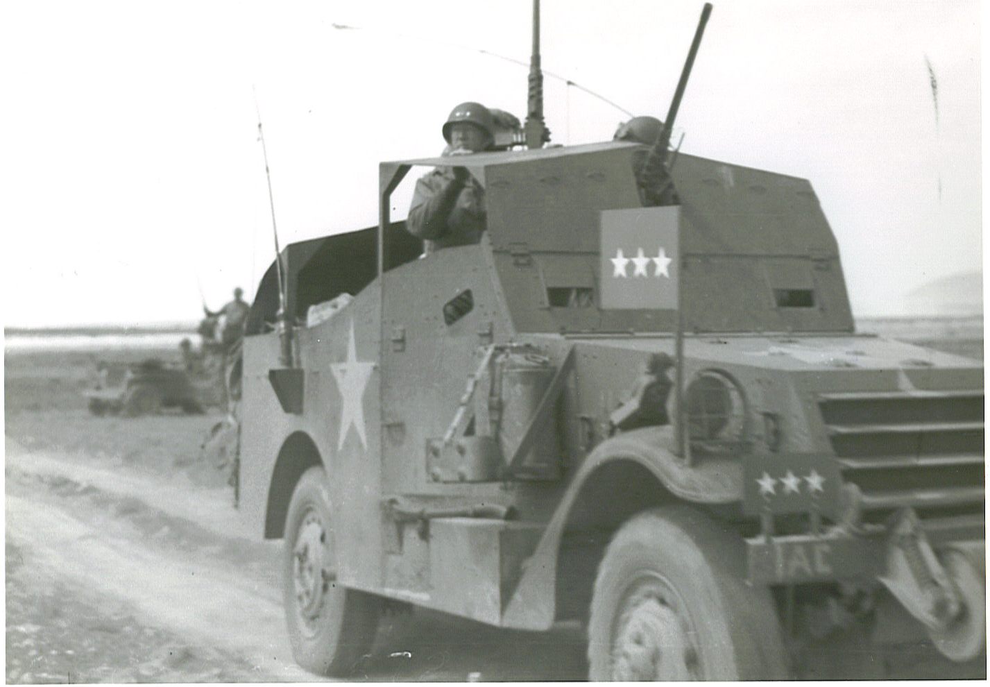 Pattons M3A1 Scout Car Glossy Poster Picture Photo Print Banner Booma Prints