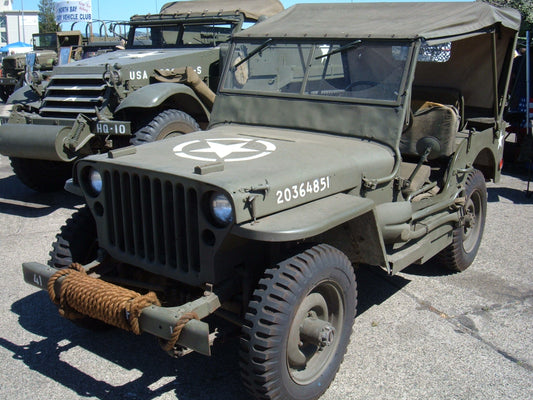 Willys Mb Jeep Us Army Vehicle Glossy Poster Picture Photo Print Banner Booma Prints