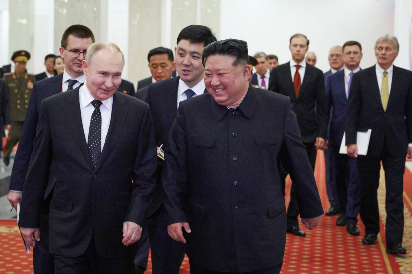 Kim Jong Un Putin Laughing 2024 Glossy Poster Picture Photo Print Banner Booma Prints