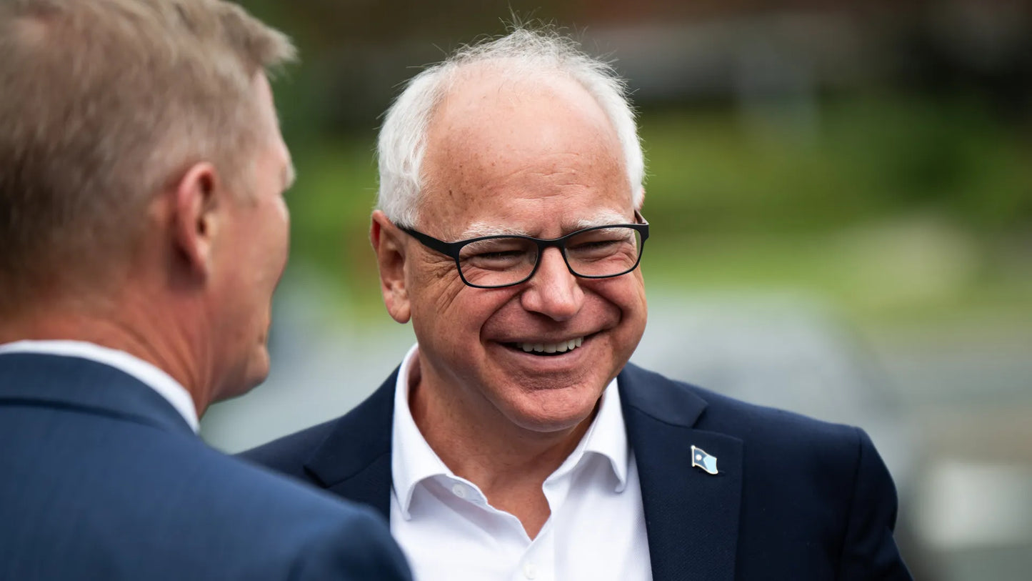 Tim Walz Vp Democrat Nominee Glossy Poster Picture Photo Print Banner Booma Prints