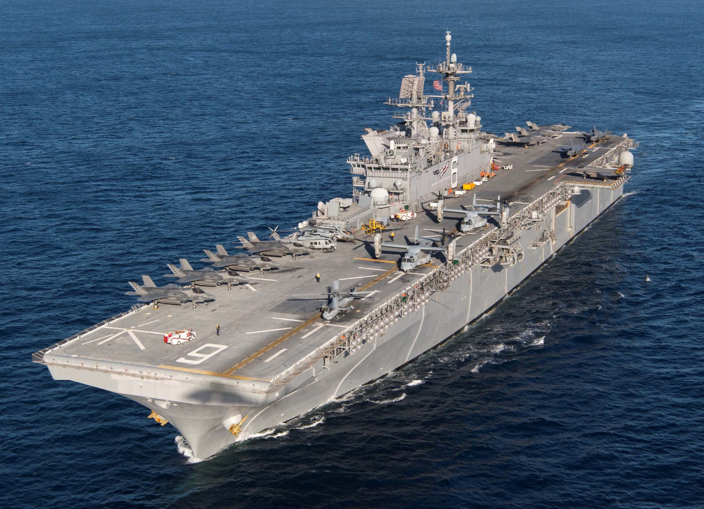 Uss America Lha-6 Assault Ship Glossy Poster Picture Photo Print Banner Booma Prints