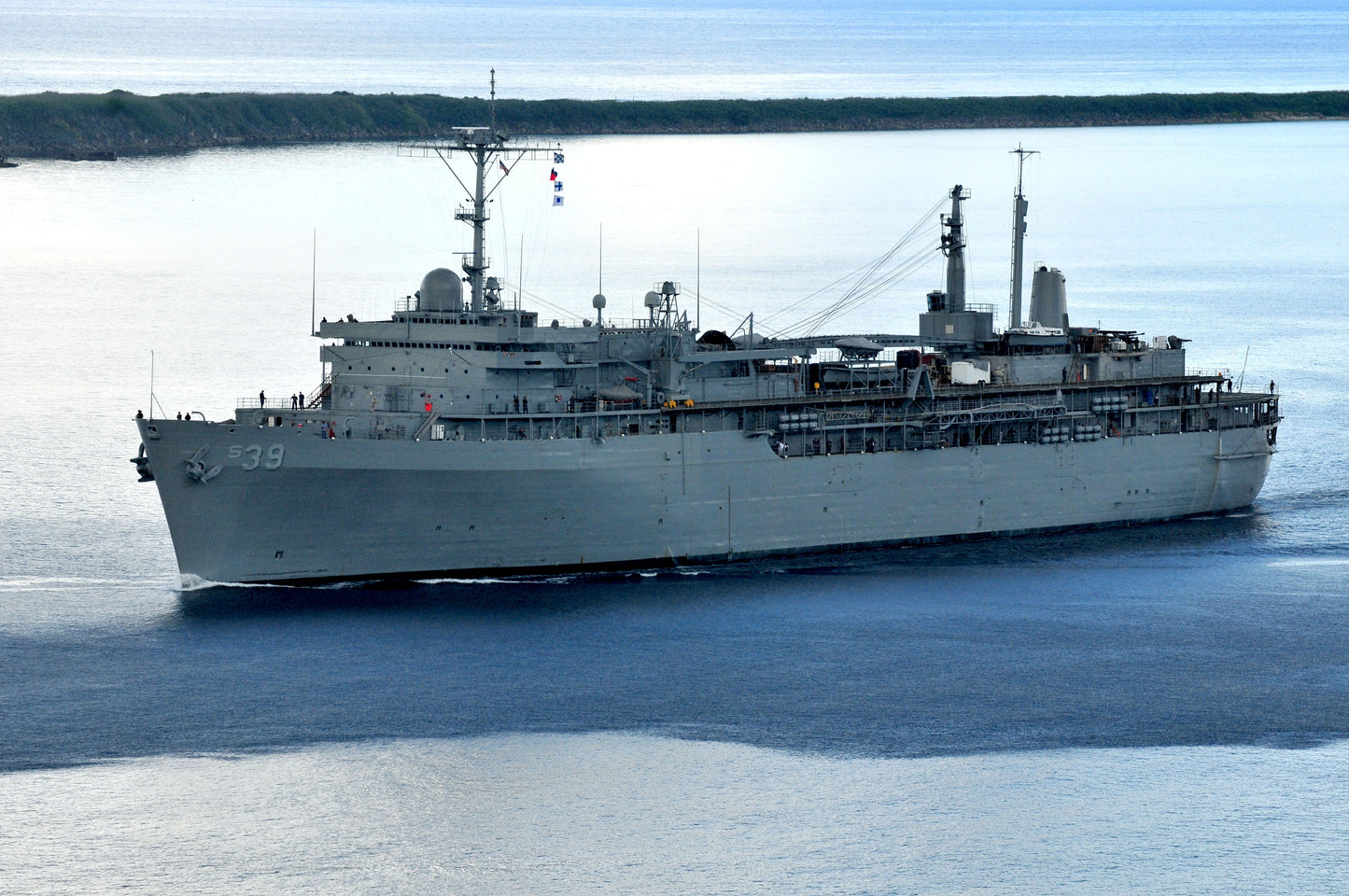 Uss Emory S. Land Naval Ship Glossy Poster Picture Photo Print Banner Booma Prints