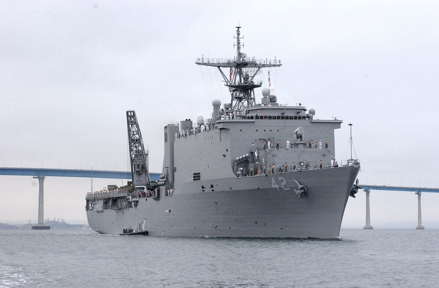 Uss Germantown Lsd-42 Whidbey Glossy Poster Picture Photo Print Banner Booma Prints