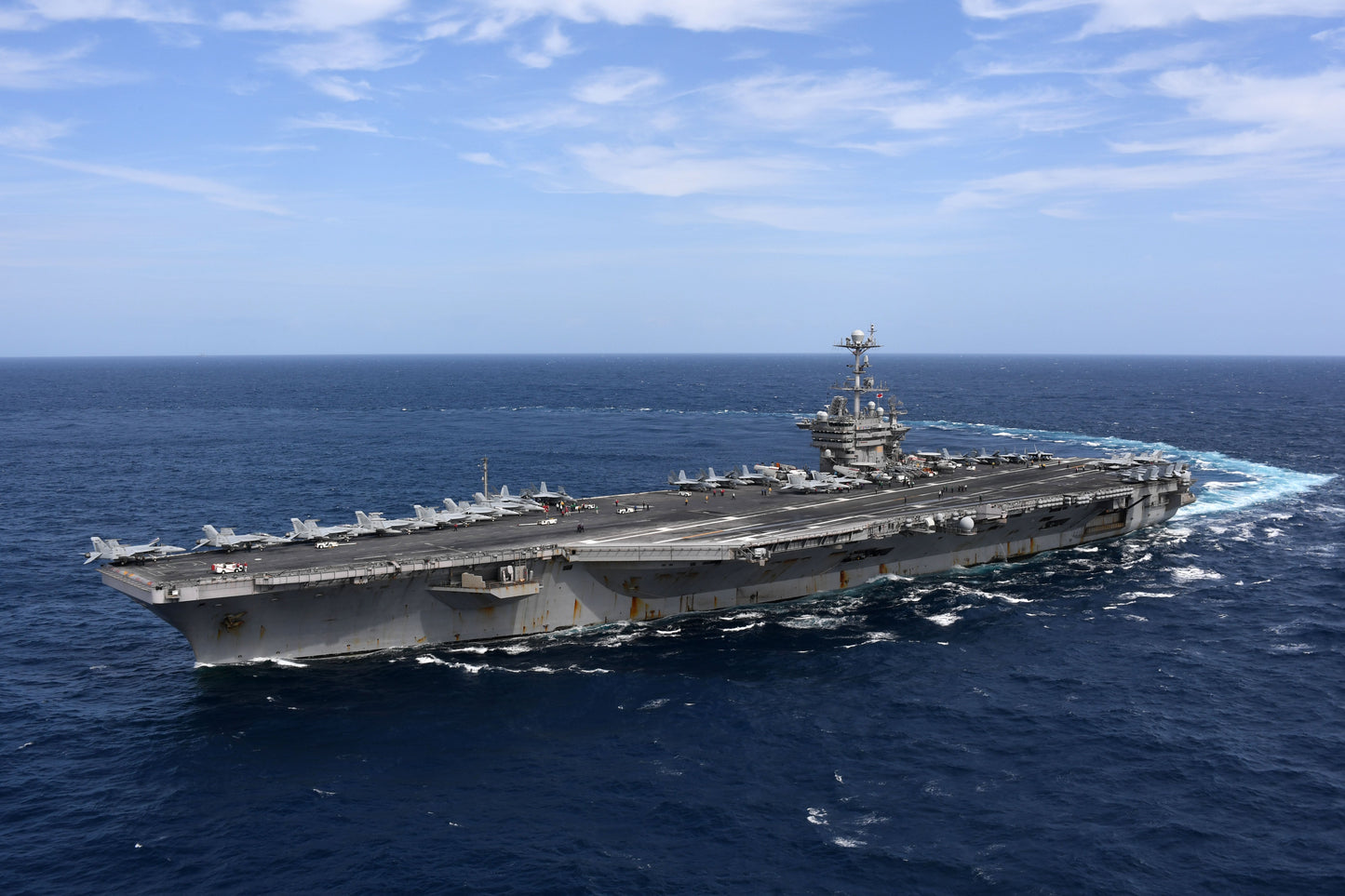 Uss Harry S. Truman Carrier Ship Glossy Poster Picture Photo Print Banner Booma Prints
