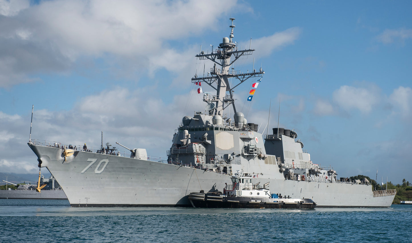 Uss Hopper Destroyer Navy Ship Glossy Poster Picture Photo Print Banner Booma Prints