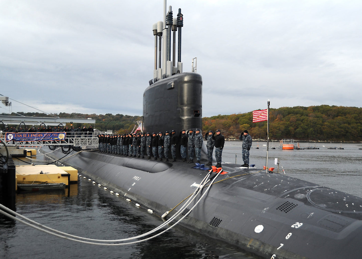 Uss Illinois Ssn-786 Submarine Glossy Poster Picture Photo Print Banner Booma Prints
