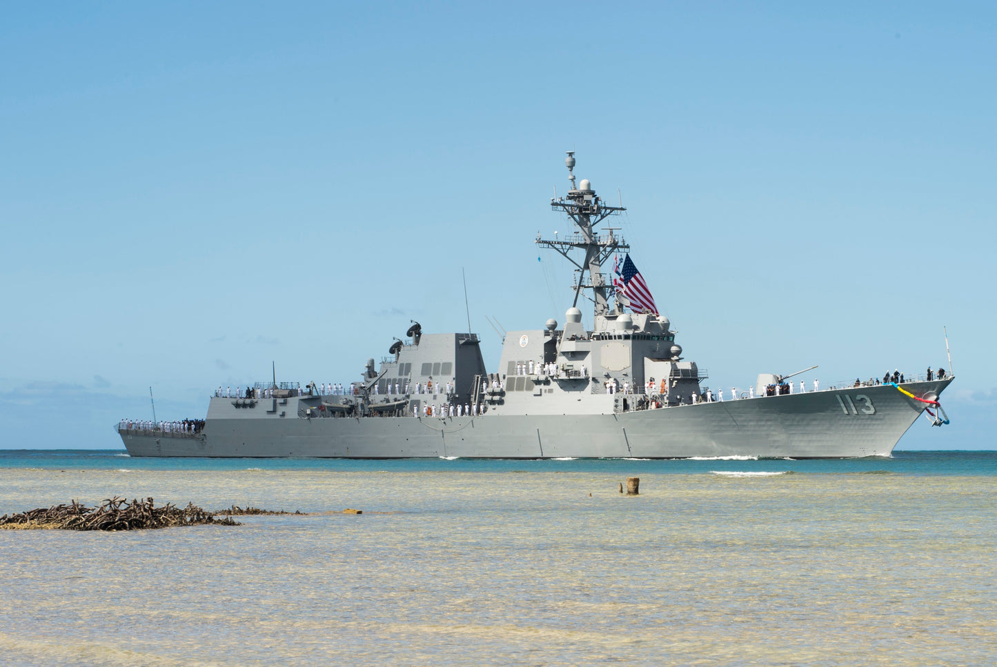 Uss John Finn Destoryer Navy Ship Glossy Poster Picture Photo Print Banner Booma Prints
