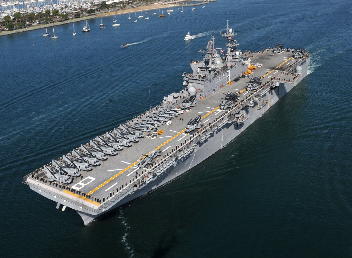 Uss Makin Island Lhd-8 Wasp Ship Glossy Poster Picture Photo Print Banner Booma Prints