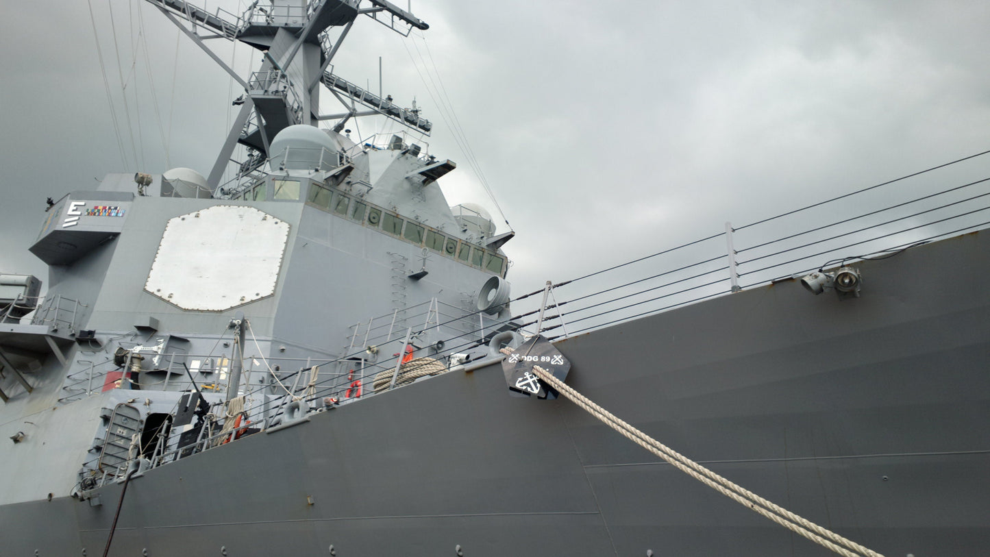 Uss Mustin Ddg-89 Destroyer Ship Glossy Poster Picture Photo Print Banner Booma Prints