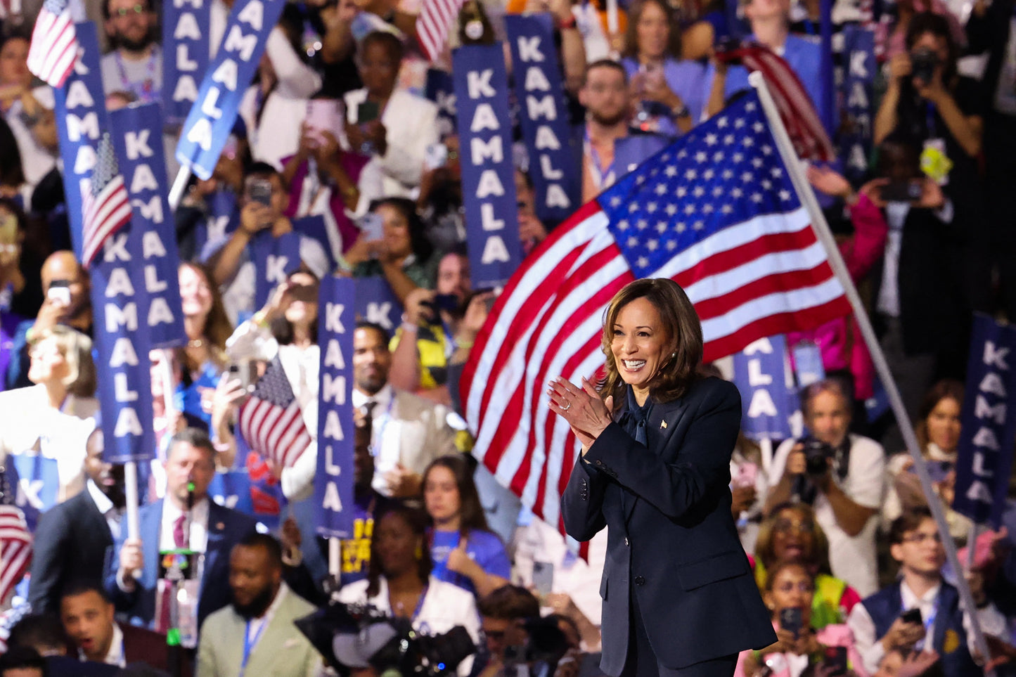 Kamala Harris Dnc 2024 Usa Glossy Poster Picture Photo Print Banner Booma Prints