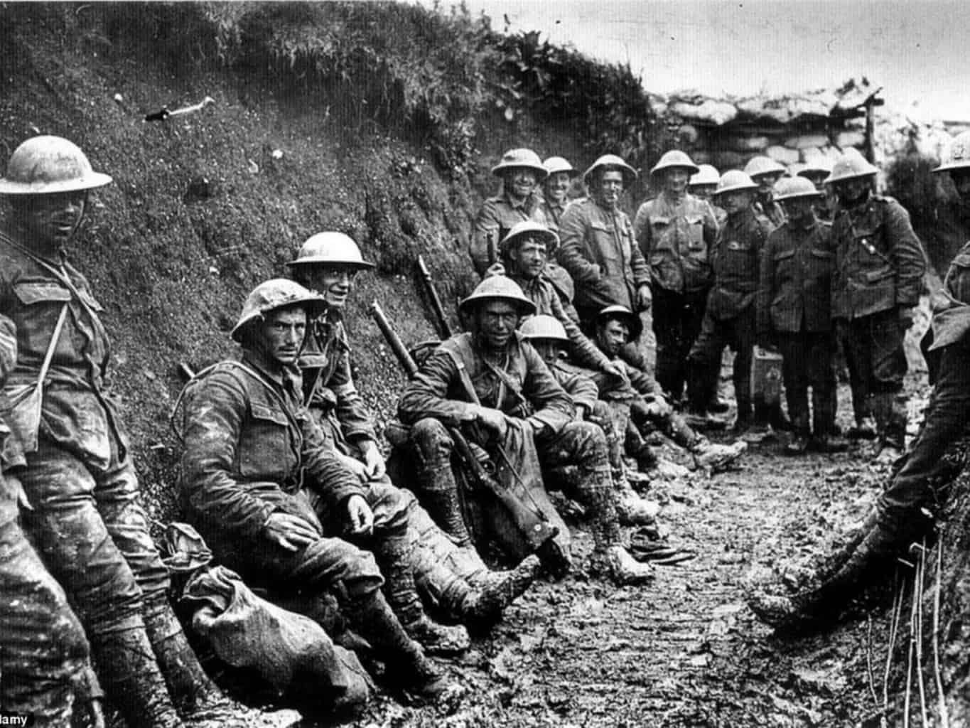 Ww1 Wwi Trenches Soldiers Glossy Poster Picture Photo Print Banner Booma Prints