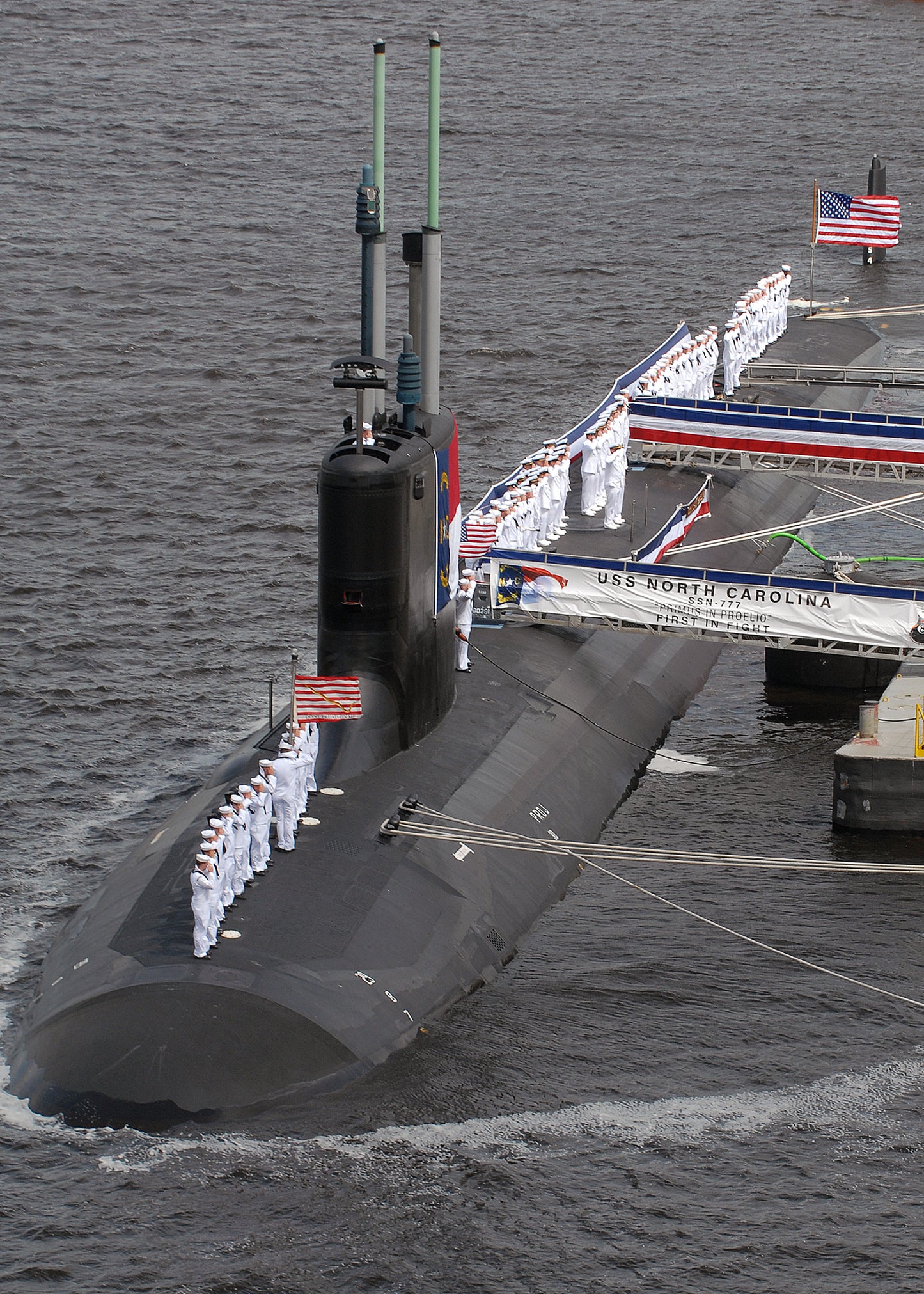 Uss North Carolina Ssn-777 Sub Glossy Poster Picture Photo Print Banner Booma Prints