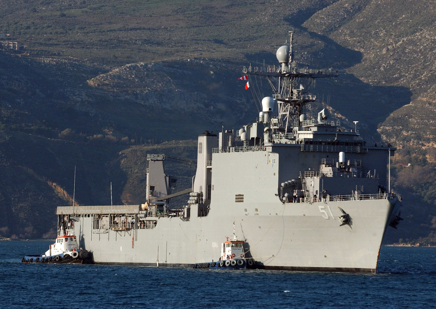 Uss Oak Hill Lsd-51 Navy Shipglossy Poster Picture Photo Print Banner Booma Prints