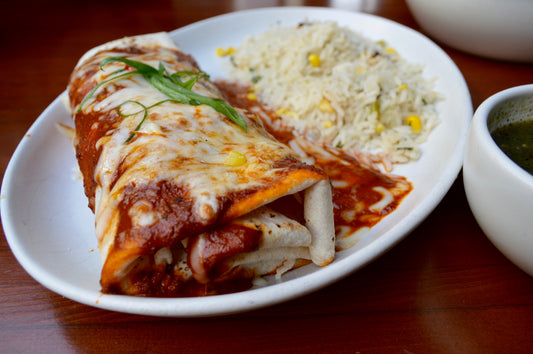 Burrito With Rice Mexican Glossy Poster Picture Photo Print Banner Booma Prints
