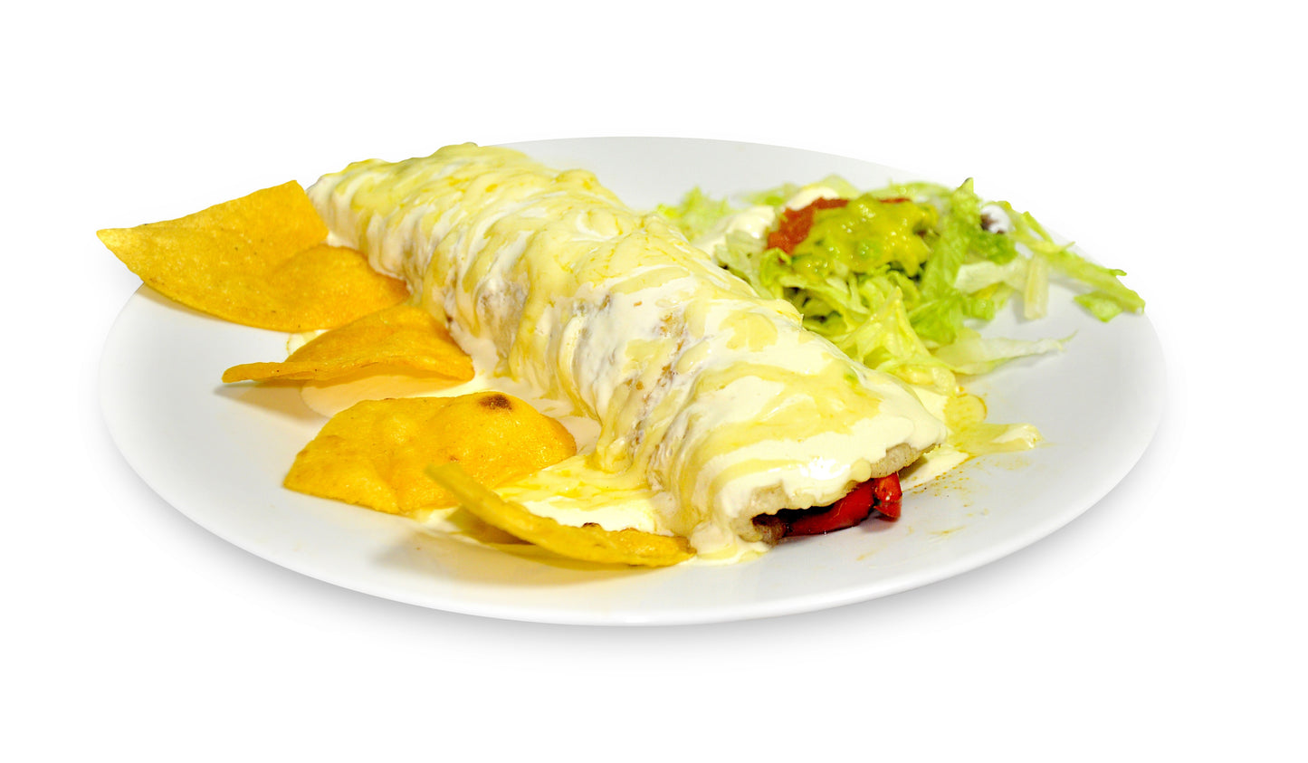 Burrito With Cheese And Chip Food Glossy Poster Picture Photo Print Banner Booma Prints