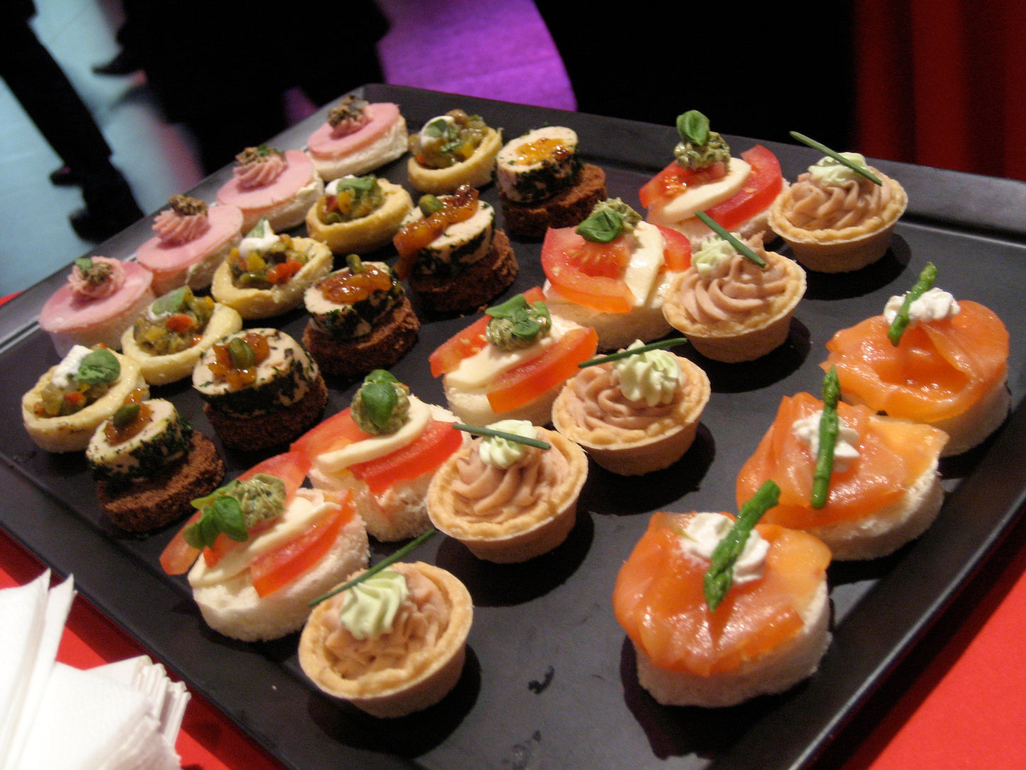 French Canape Appetizer Canapes Glossy Poster Picture Photo Print Banner Booma Prints