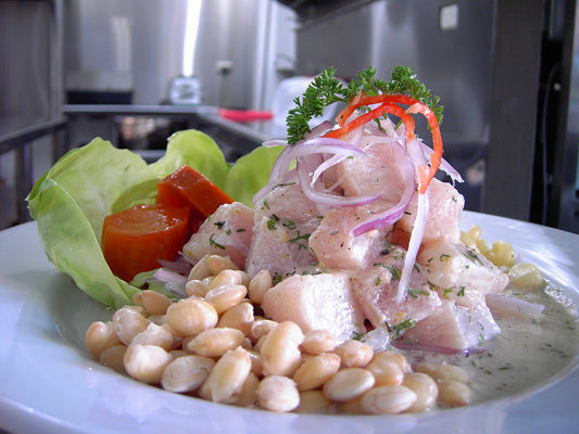 Ceviche Seafood Salad Glossy Poster Picture Photo Print Banner Booma Prints
