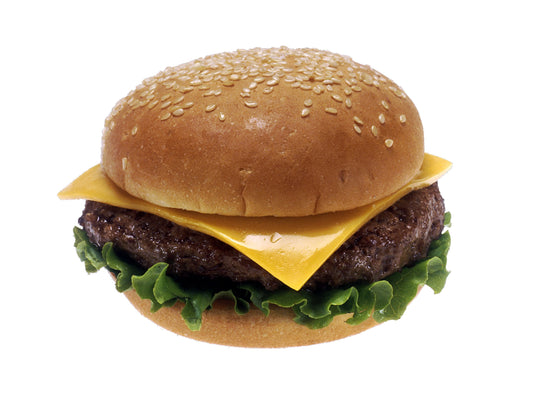 Cheeseburger Hamburger Meat Glossy Poster Picture Photo Print Banner Booma Prints