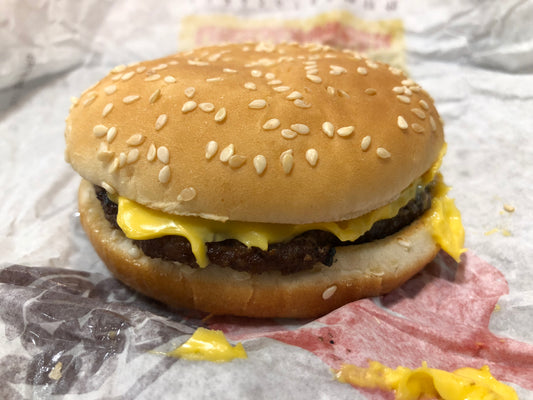 Cheeseburger Burger Fast Food Glossy Poster Picture Photo Print Banner Booma Prints