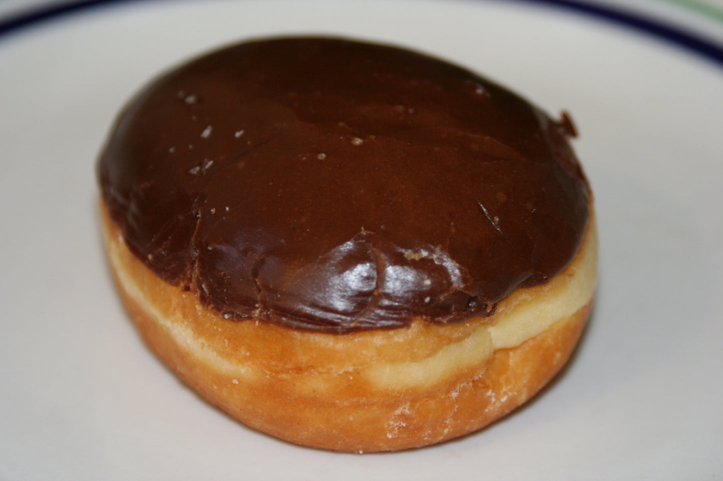 Boston Cream Doughnut Donut Glossy Poster Picture Photo Print Banner Booma Prints