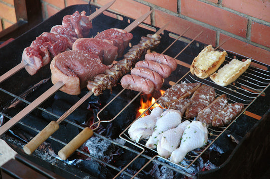 Churrasco Grilled Beef Skewer Glossy Poster Picture Photo Print Banner Booma Prints