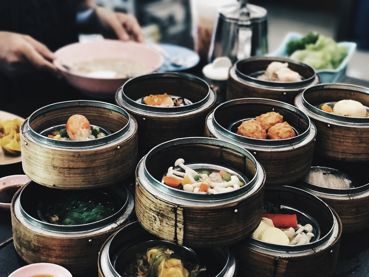 Dim Sum Breakfast Asian Glossy Poster Picture Photo Print Banner Booma Prints