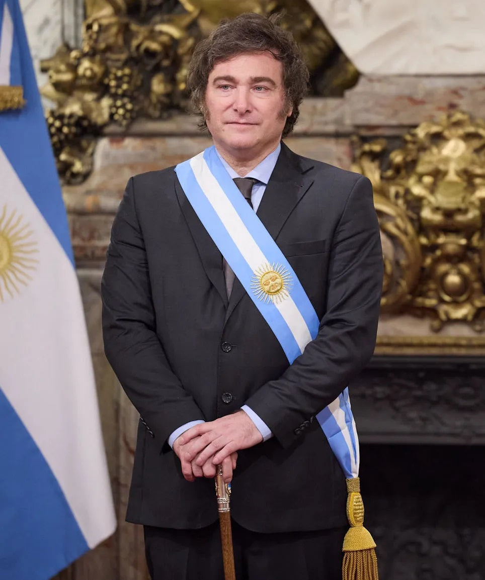 Javier Milei President Portrait Glossy Poster Picture Photo Print Banner Booma Prints
