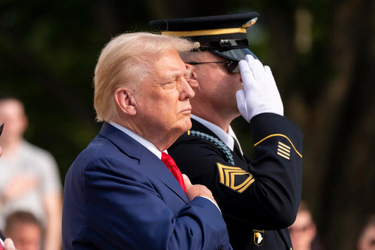 Donald Trump Arlington Visit 2024 Glossy Poster Picture Photo Print Banner Booma Prints