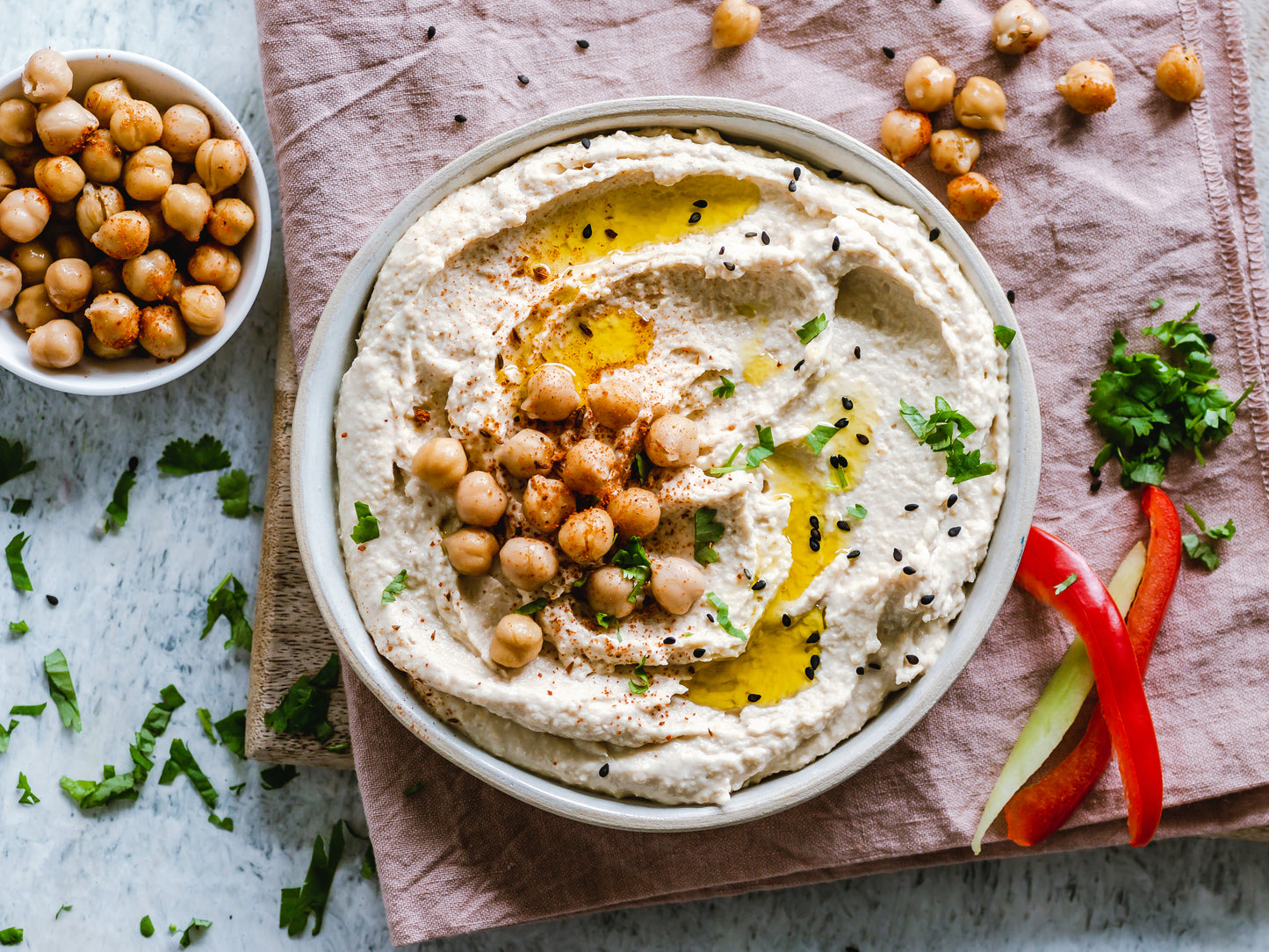 Hummus Chickpea Dip Glossy Poster Picture Photo Print Banner Booma Prints