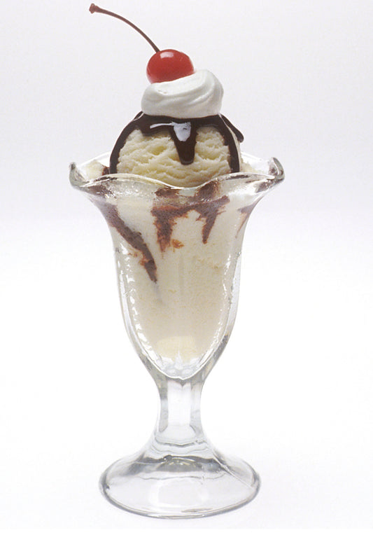 Ice Cream Sundae Cherry Glossy Poster Picture Photo Print Banner Booma Prints