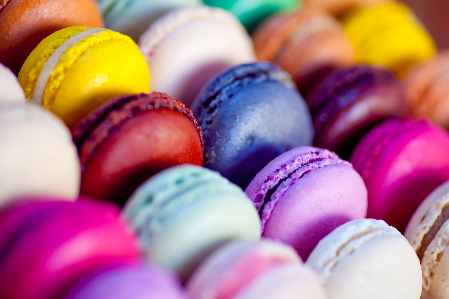 Macarons Colorful French Dessert Glossy Poster Picture Photo Print Banner Booma Prints