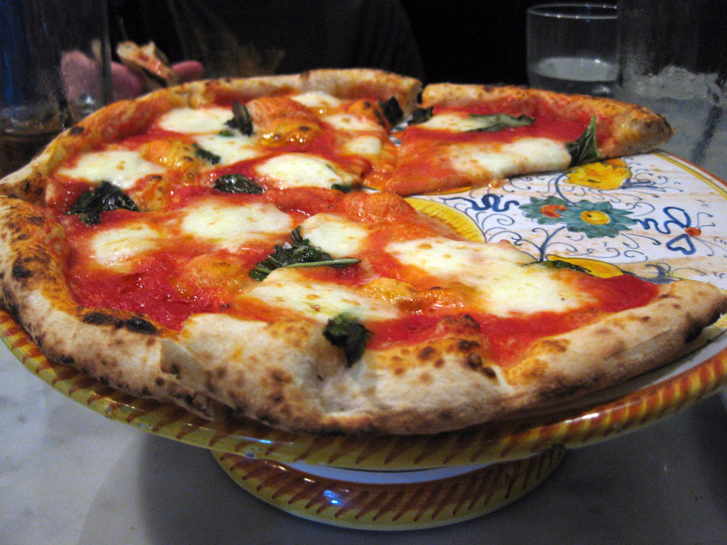 Margherita Pizza Cheese Basil Glossy Poster Picture Photo Print Banner Booma Prints