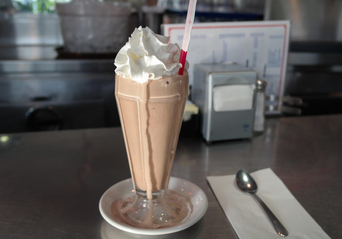 Chocolate Milkshake Whip Cream Glossy Poster Picture Photo Print Banner Booma Prints