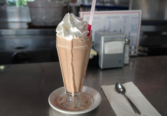 Chocolate Milkshake Whip Cream Glossy Poster Picture Photo Print Banner Booma Prints