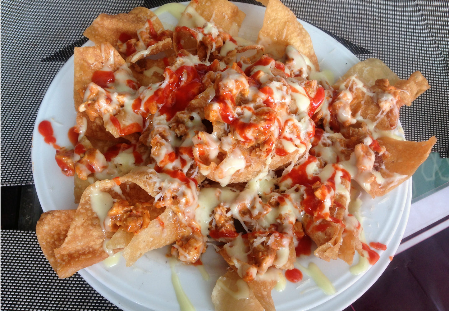 Nacho Plate With Cheese Glossy Poster Picture Photo Print Banner Booma Prints