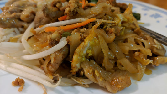 Pork Pad Thai Food Glossy Poster Picture Photo Print Banner Booma Prints