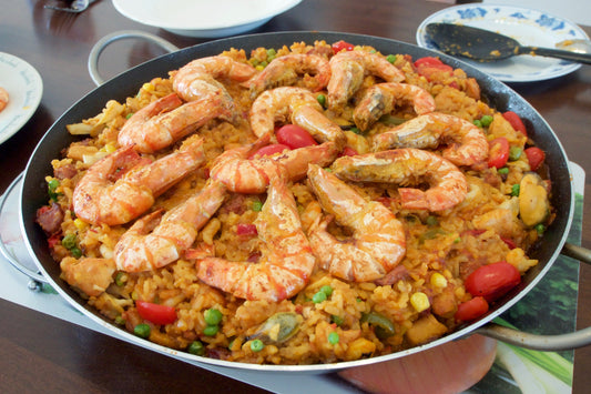 Paella Seafood Rice Glossy Poster Picture Photo Print Banner Booma Prints