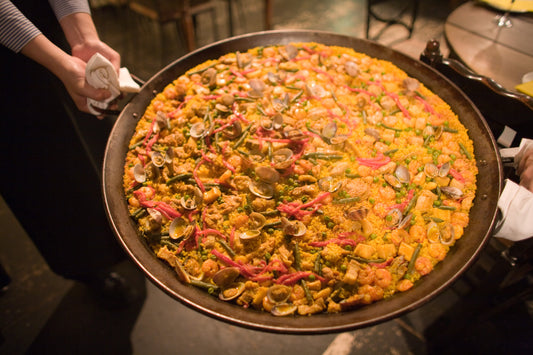 Paella Spanish Seafood Rice Glossy Poster Picture Photo Print Banner Booma Prints