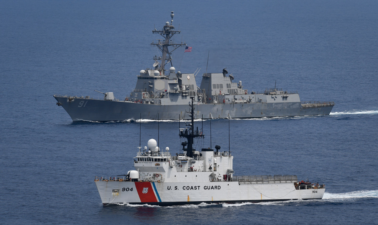 Uscg Northlan Uss Pinckney Ddg-91 Navy Ship Glossy Poster Picture Photo Print Banner Booma Prints