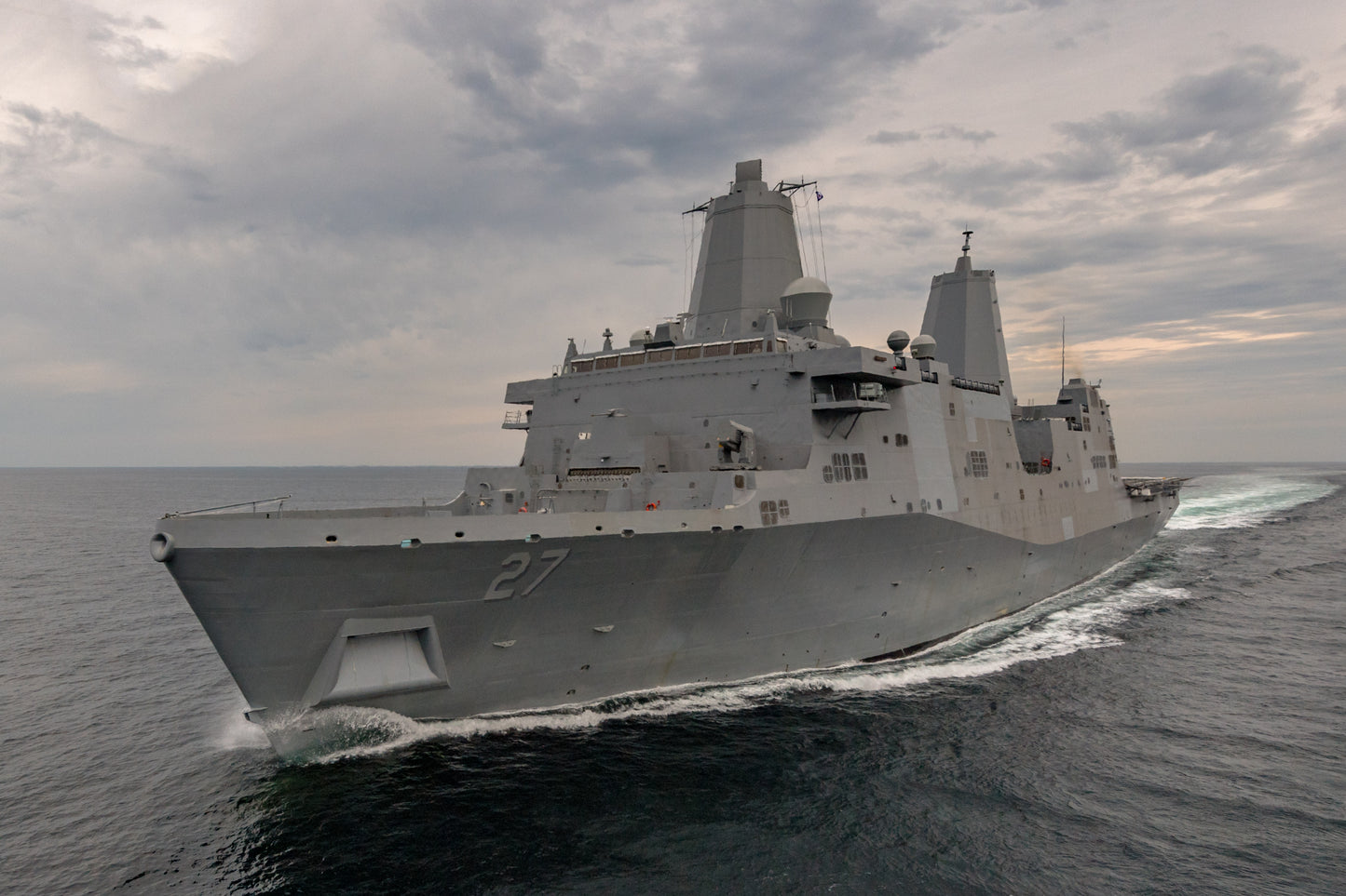 Uss Portland Lpd-27 San Antonio Class Navy Ship Glossy Poster Picture Photo Print Banner Booma Prints