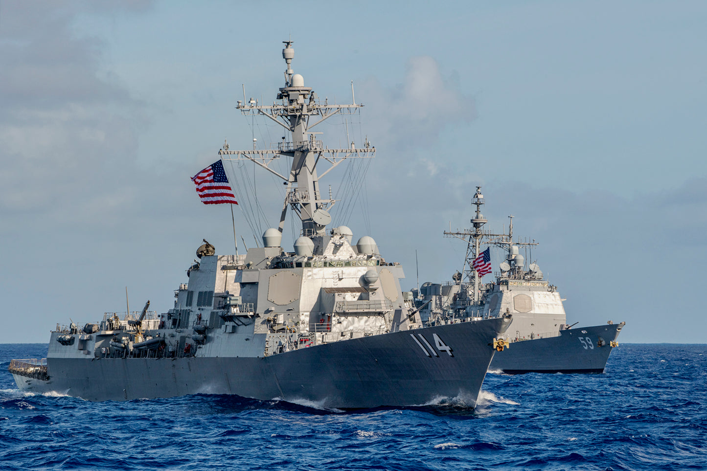 Uss Ralph Johnson Arleigh Burke Class Navy Ship Glossy Poster Picture Photo Print Banner Booma Prints