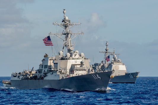 Uss Ralph Johnson Arleigh Burke Class Navy Ship Glossy Poster Picture Photo Print Banner Booma Prints