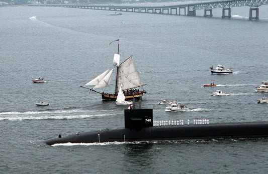 Uss Rhode Island Ssbn-740 Submarine Navy Ship Glossy Poster Picture Photo Print Banner Booma Prints