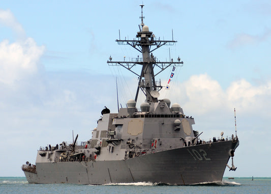 Uss Sampson Ddg-102 Arleigh Burke Class Navy Ship Glossy Poster Picture Photo Print Banner Booma Prints
