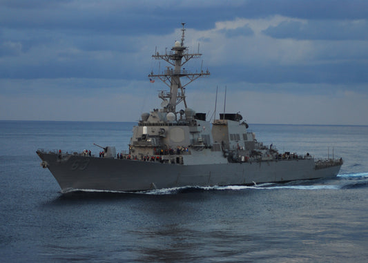 Uss Stethem Arleigh Burke Class Destroyer Navy Ship Glossy Poster Picture Photo Print Banner Booma Prints