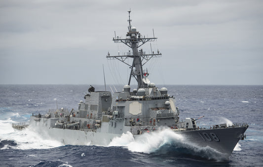 Uss Wayne E. Meyer Arleigh Burke Destroyer Class Navy Ship Glossy Poster Picture Photo Print Banner Booma Prints