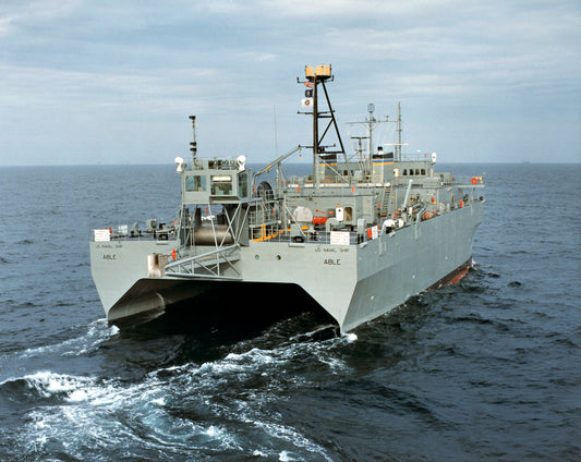 Usns Able Victorious Class Navy Ship Glossy Poster Picture Photo Print Banner Booma Prints