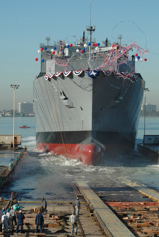 Usns Alan Shepard Lewis And Clark Class Navy Ship Glossy Poster Picture Photo Print Banner Booma Prints