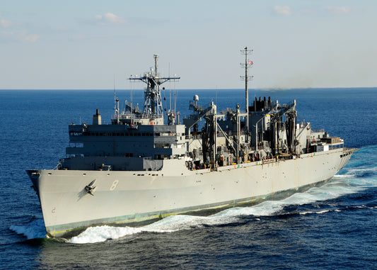 Usns Arctic T-Aoe-8 Supply Navy Ship Glossy Poster Picture Photo Print Banner Booma Prints