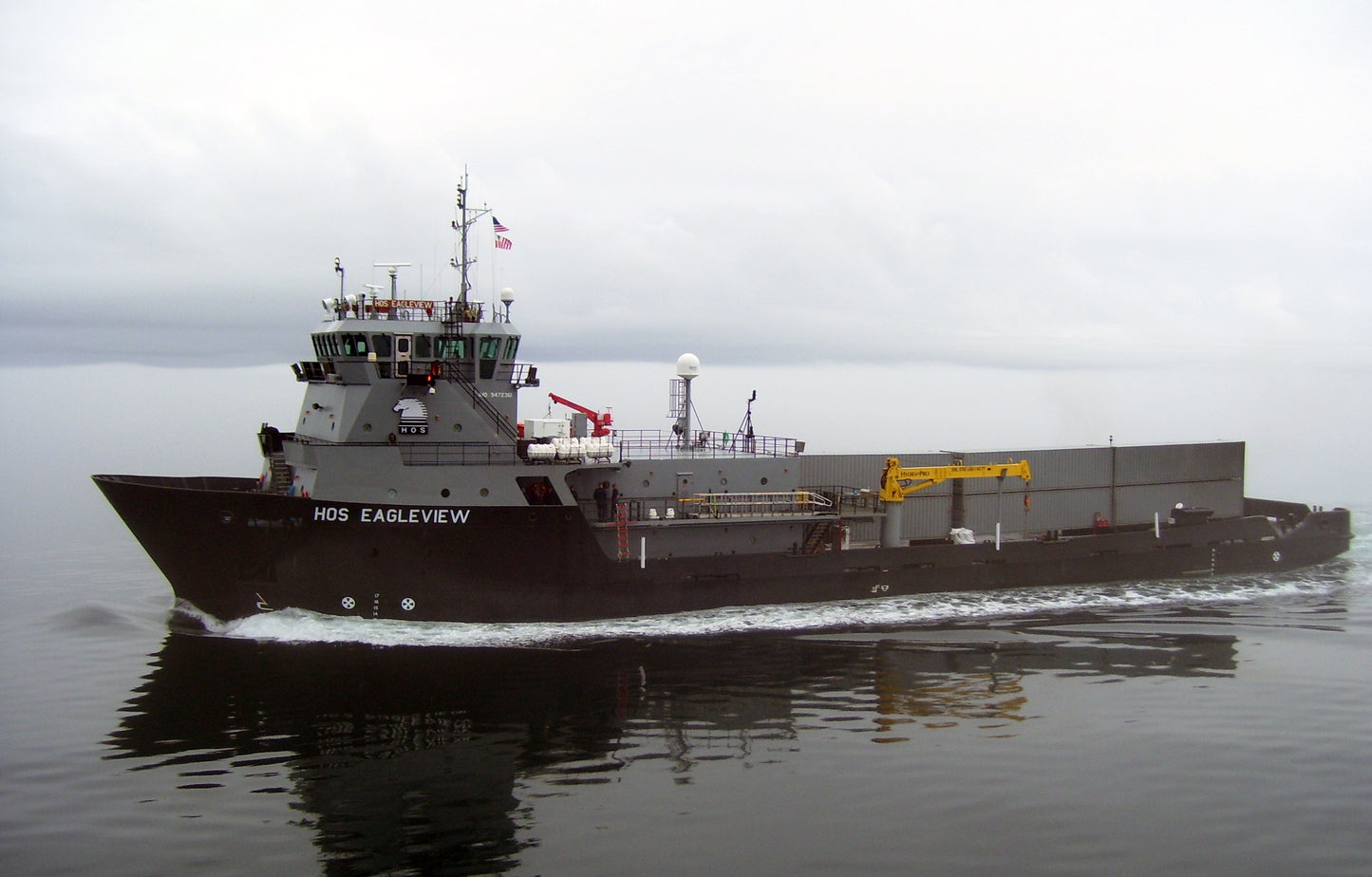 Usns Eagleview Support Ship Navy Glossy Poster Picture Photo Print Banner Booma Prints